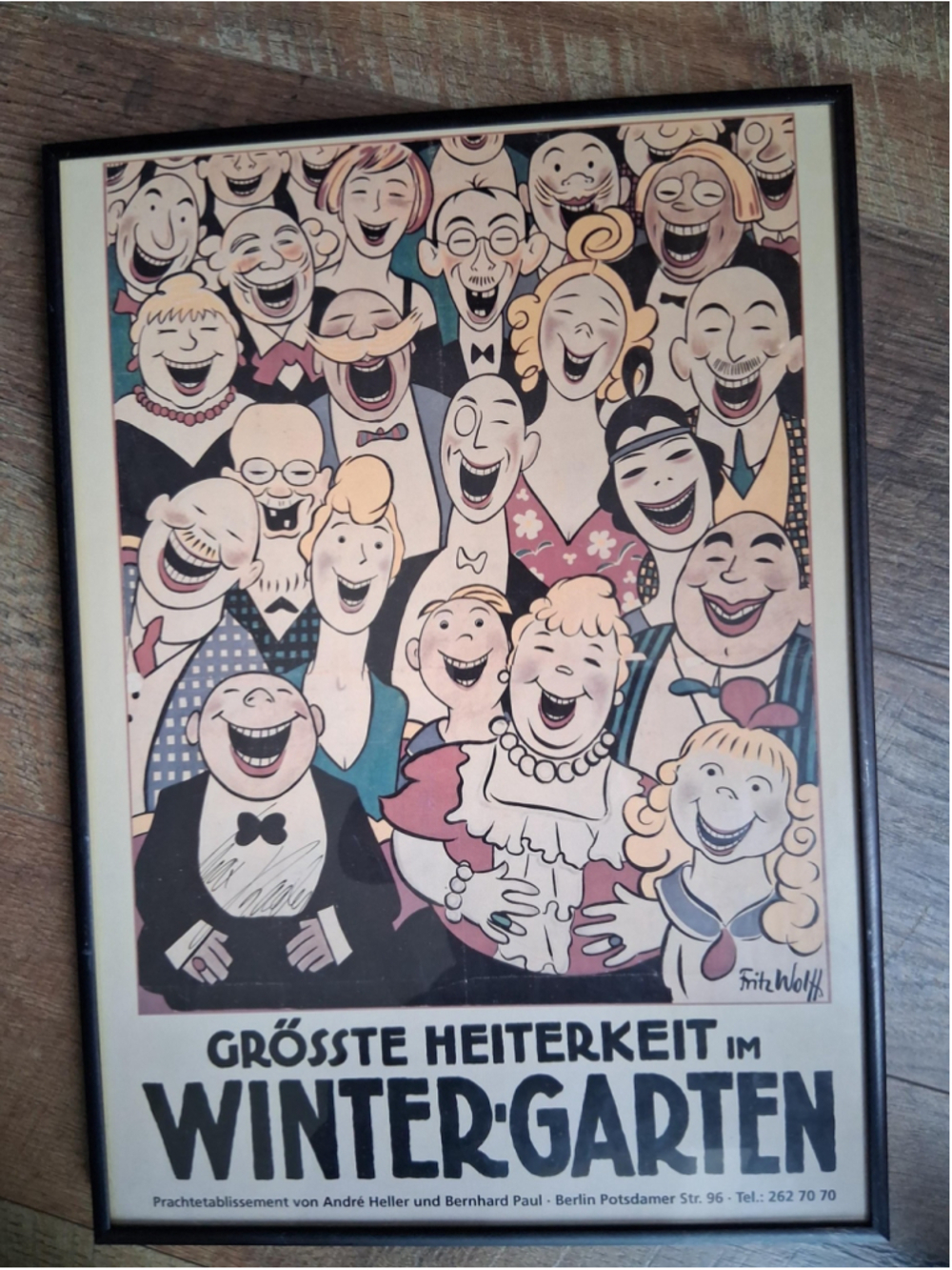 Advertising poster for the "Wintergarten" variety theater in Berlin, 1